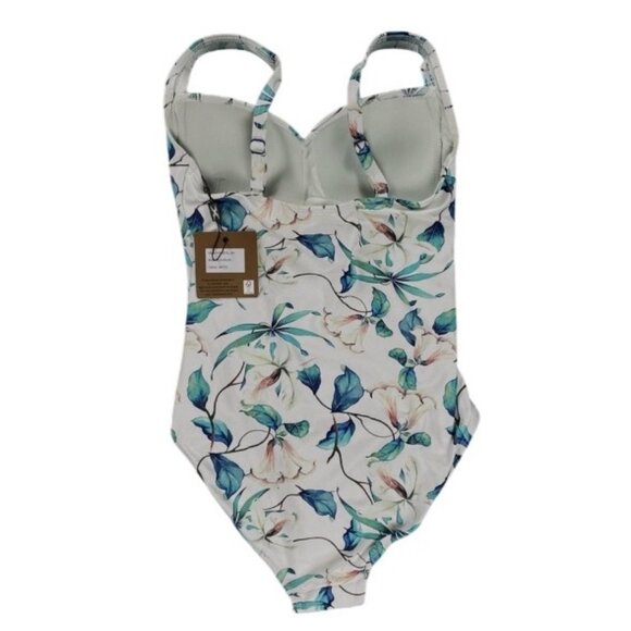 Niptukc Swim Womens Floral One-Piece Swimsuit Multi-Fit Cup Size 6 - Picture 2 of 8